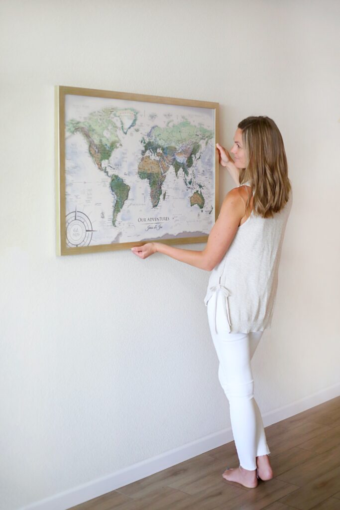 world map - travel map - unique fathers day gift ideas