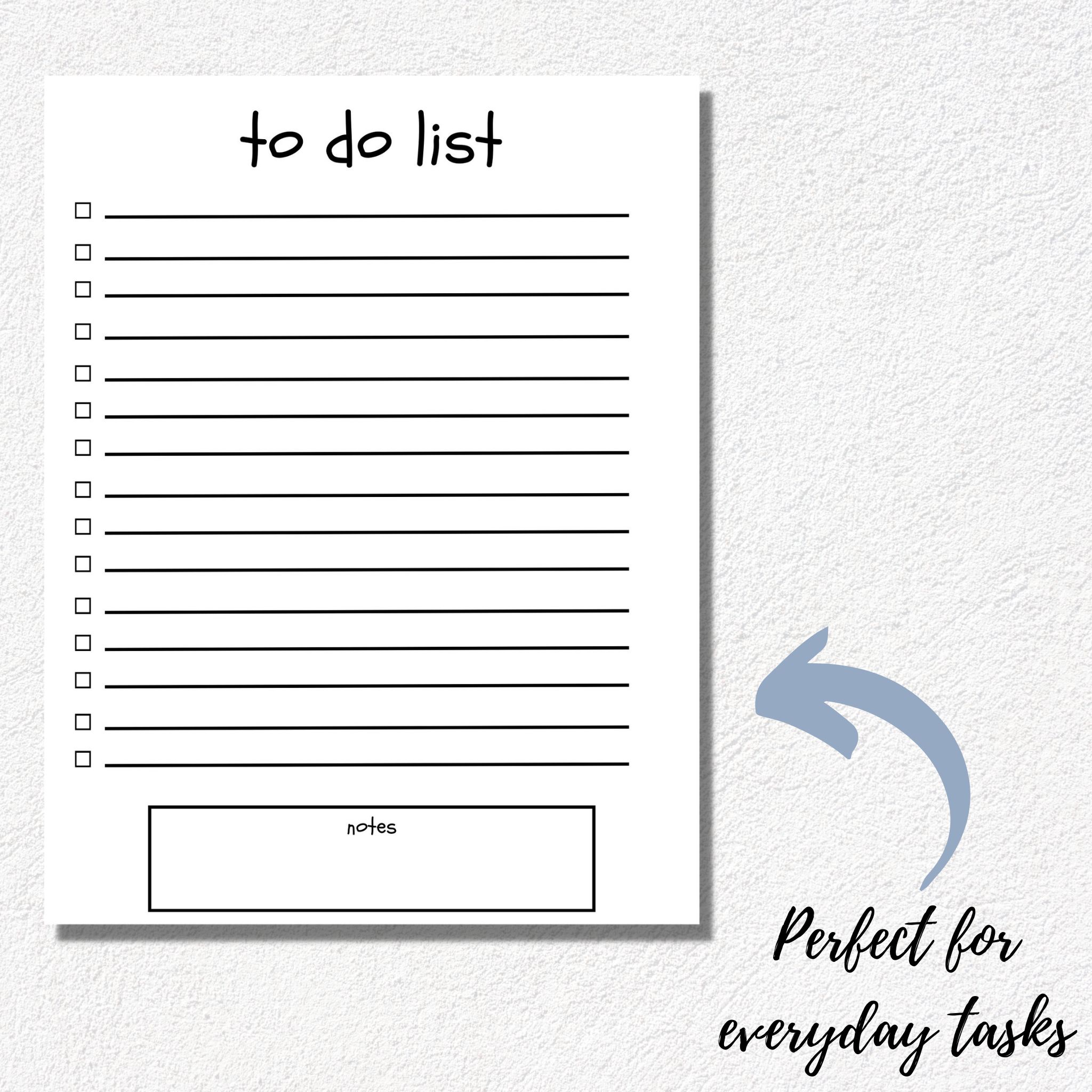 Blank To Do List Printable