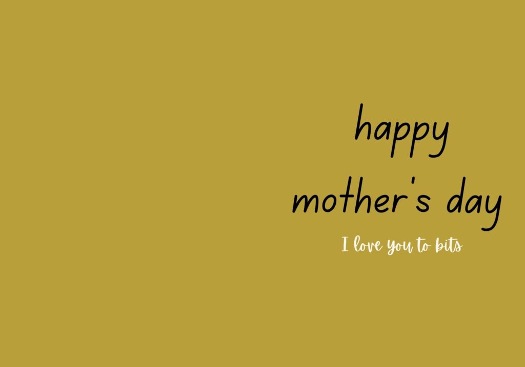 Printable mother's day card